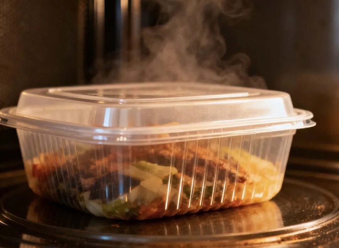 中午带饭的注意了！这样用微波炉热饭，等于在“吃塑料”